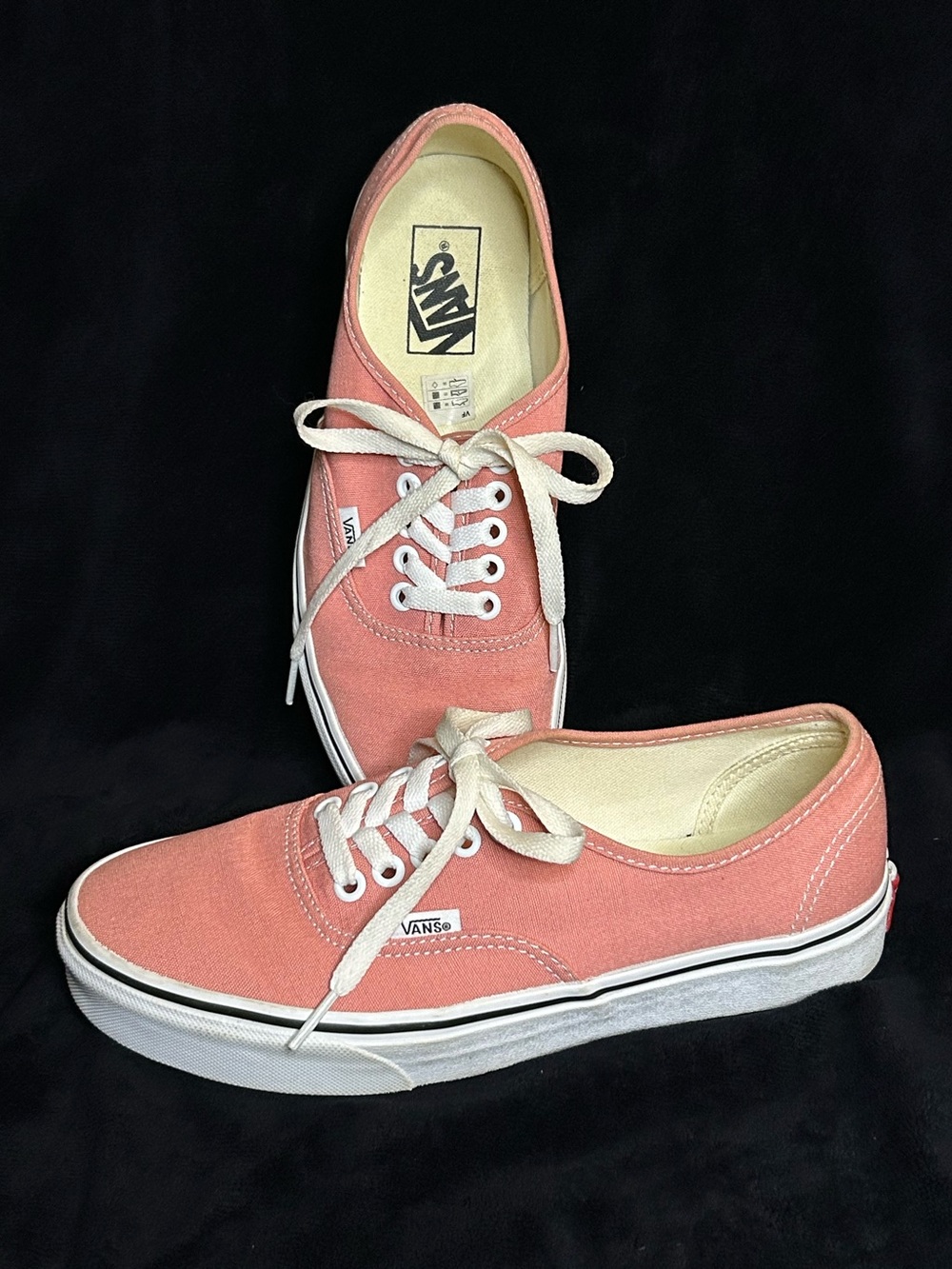 Vans Women's Authentic Canvas Sneakers - Coral Pink
